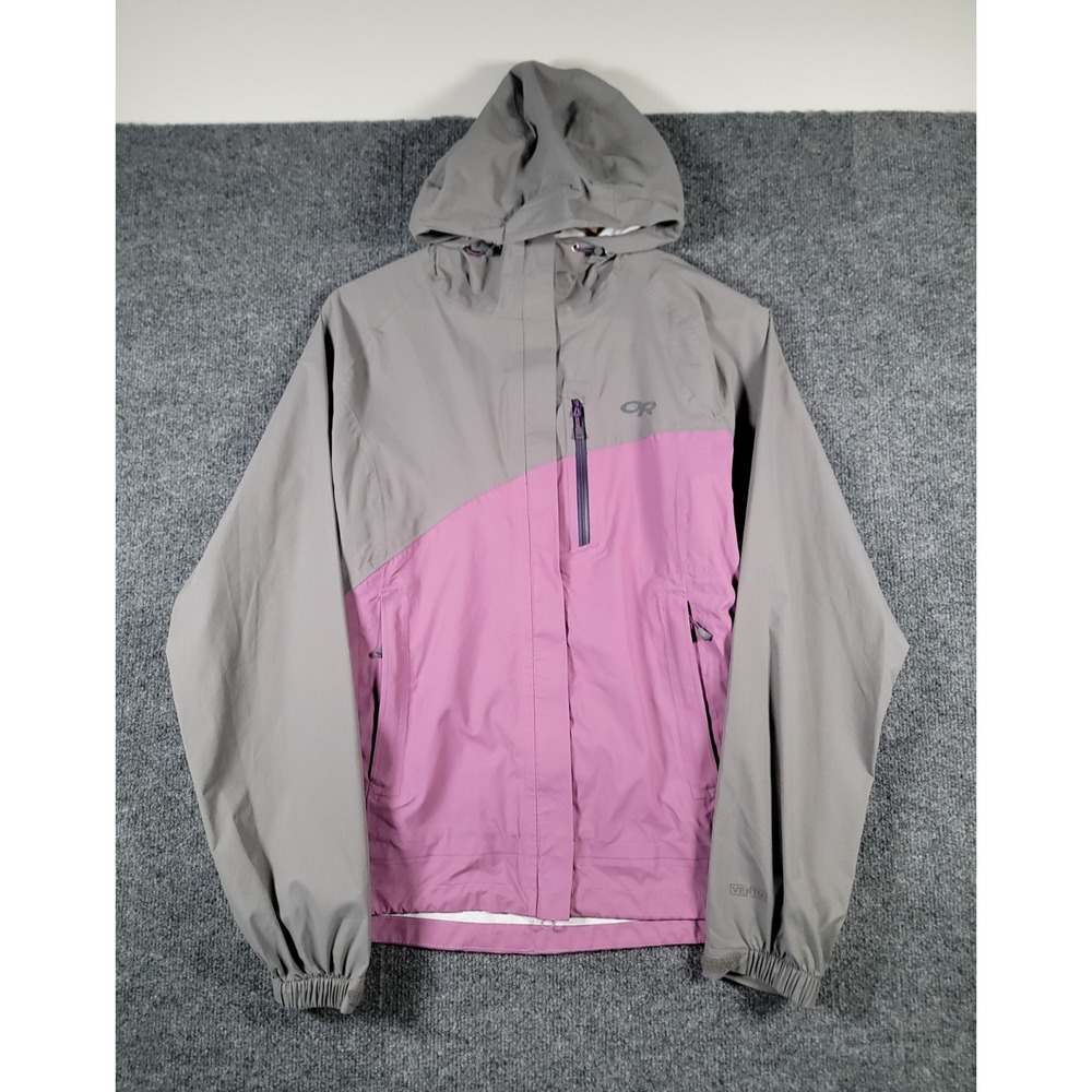 Outdoor Research Jacket Womens Medium Panorama Point Hooded Ventia Waterproof